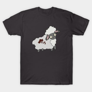 Zombie Sheep Cartoon // Funny Halloween Zombie T-Shirt